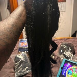 Sleek Black Hair Extension